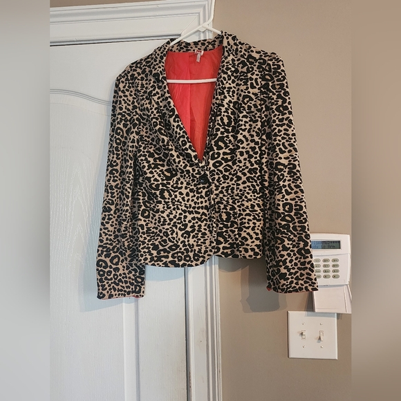 Bongo large leopard print blazer - Picture 2 of 5